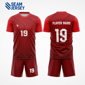 Custom Designed Sleek Red Handball Shirt Model HB32