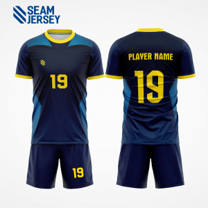 Custom Designed Trendy Navy Blue Handball Uniform Model HB42