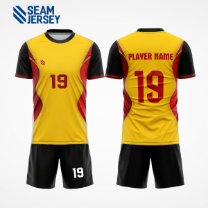 Custom Designed Trendy Yellow Handball Jersey Model HB31